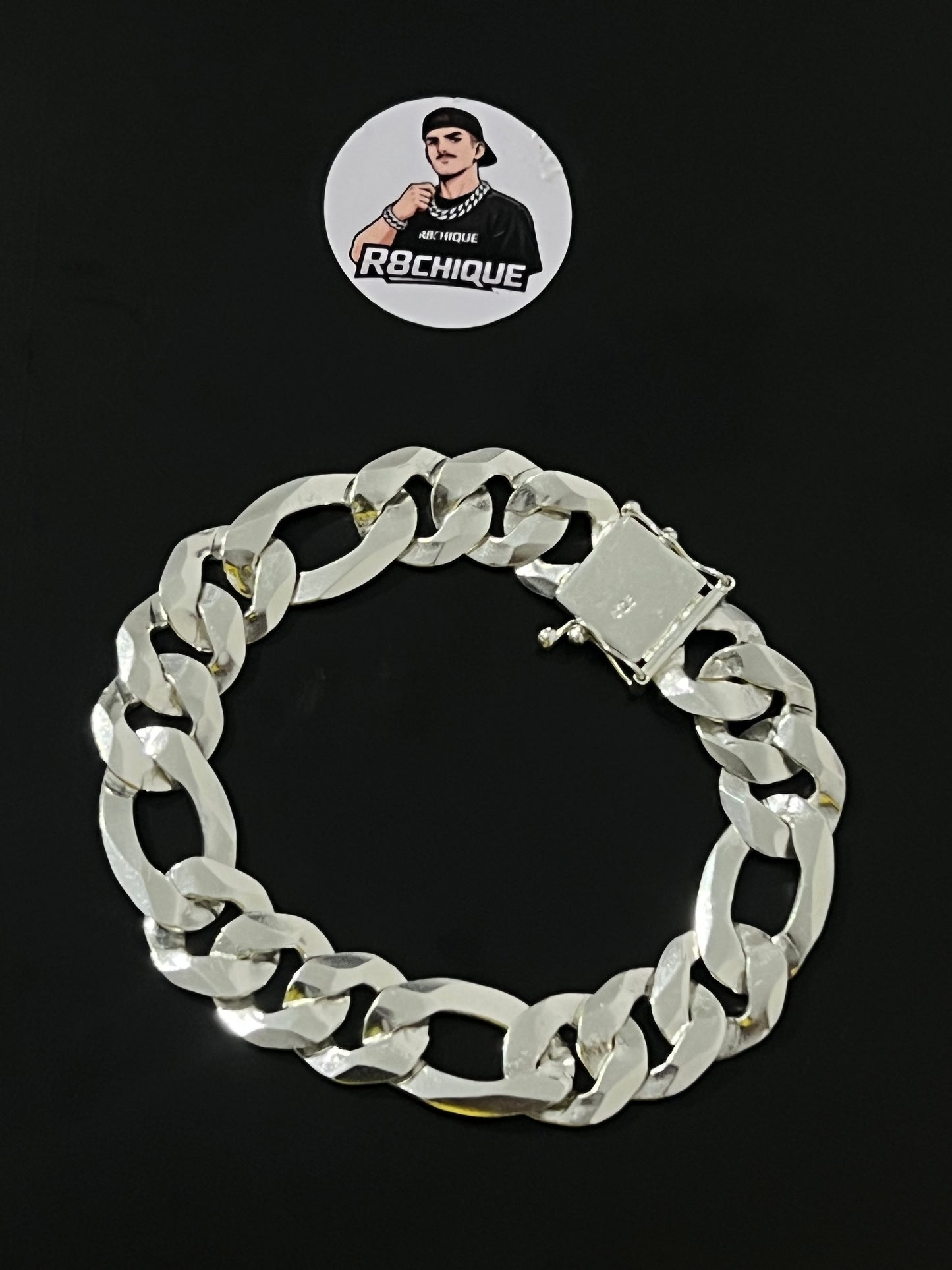 Pulseira 3x1 Italiana - 15MM Prata Mista