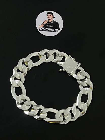 Pulseira 3x1 Italiana - 15MM Prata Mista