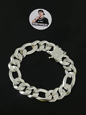 Pulseira Prata 3x1 Italiana - 15MM