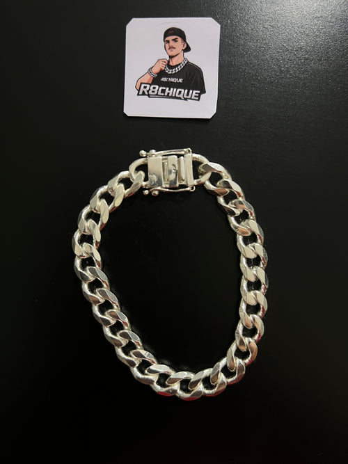 Pulseira 1x1 - 10MM Prata Mista