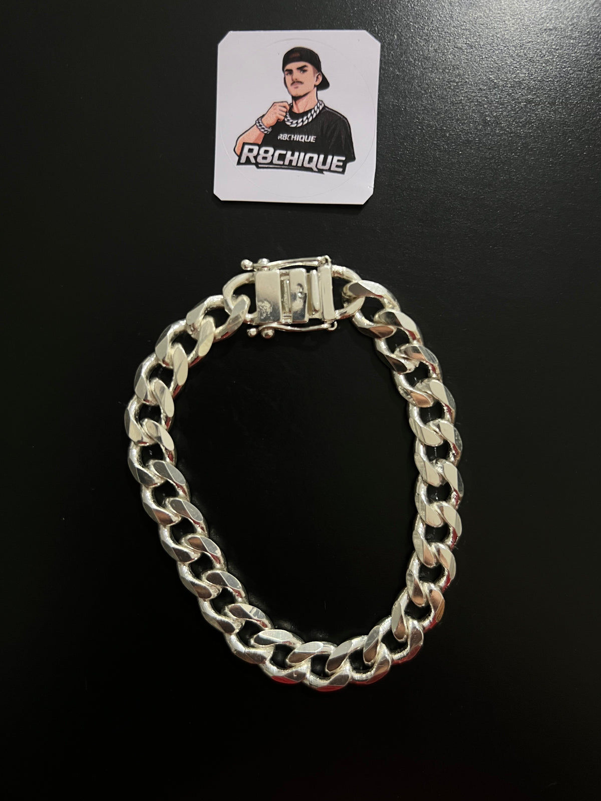Pulseira Prata 1x1 - 10MM
