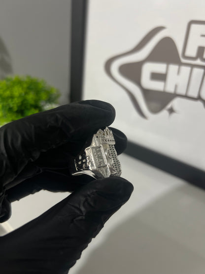 Dedeira Prata Mista - Coroa Cifrão