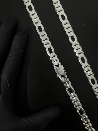 Corrente 3x1 Italiana - 12MM/70CM Prata Mista (ITALIANA)
