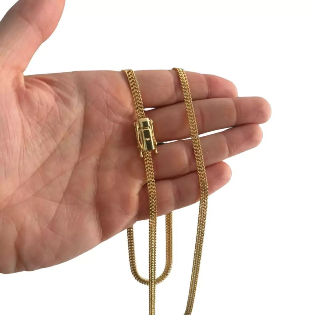 Corrente Lacraia 4MM | Fecho Duplo