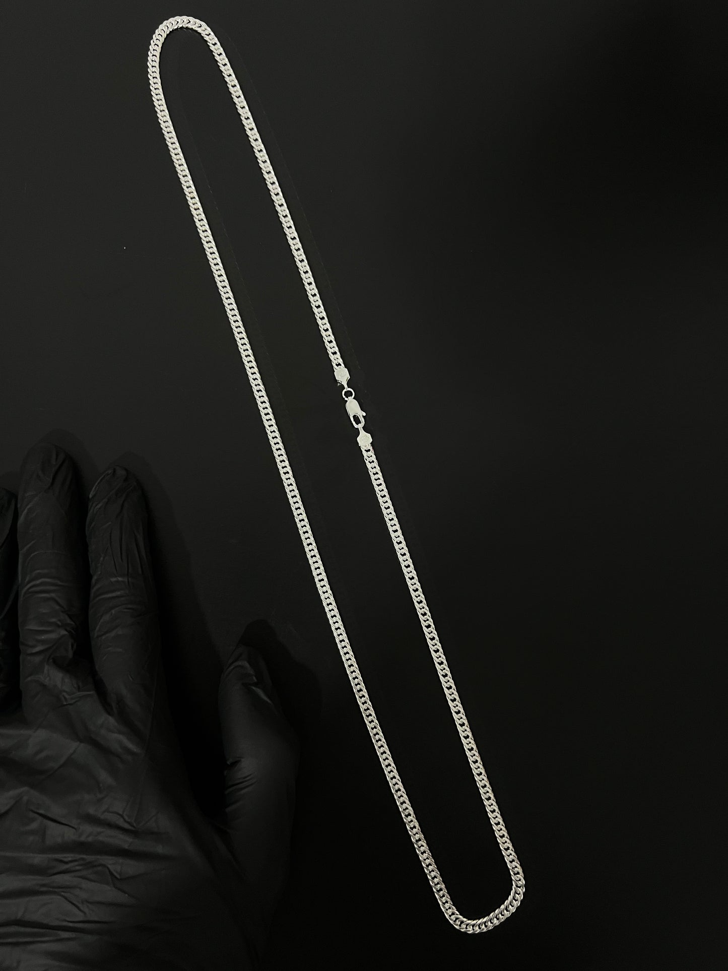 Corrente Eloduplo - 4MM/70CM Prata Mista