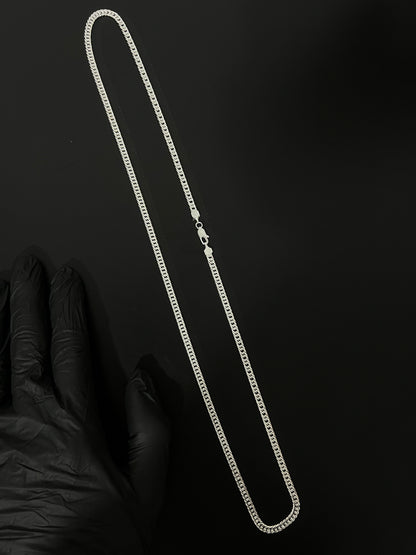 Corrente Eloduplo - 4MM/70CM Prata Mista