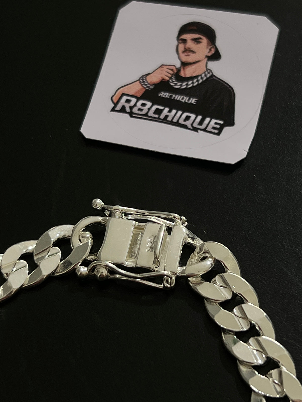 Pulseira Prata 1x1 Laminada - 9MM
