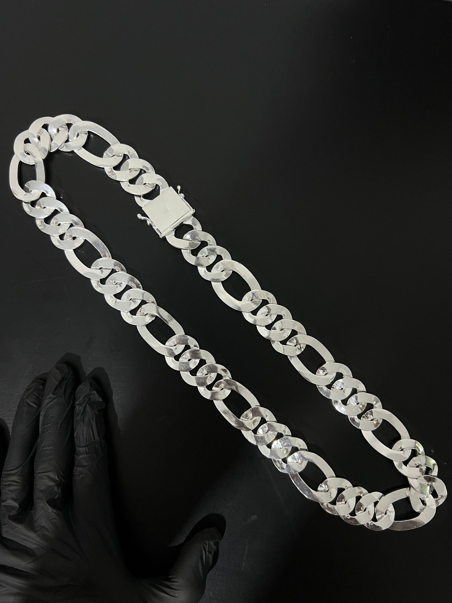 Corrente 3x1 - 25MM/70CM Prata Mista
