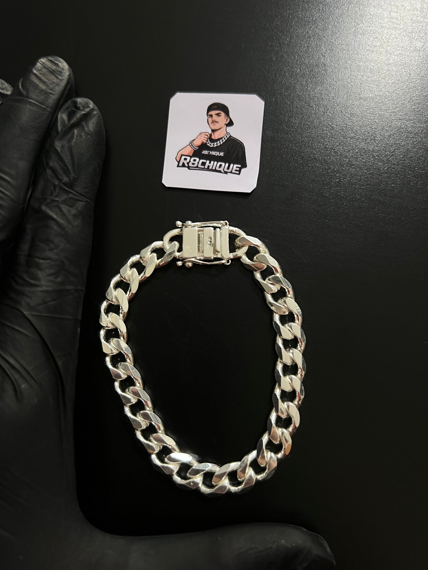 Pulseira 1x1 - 10MM Prata Mista