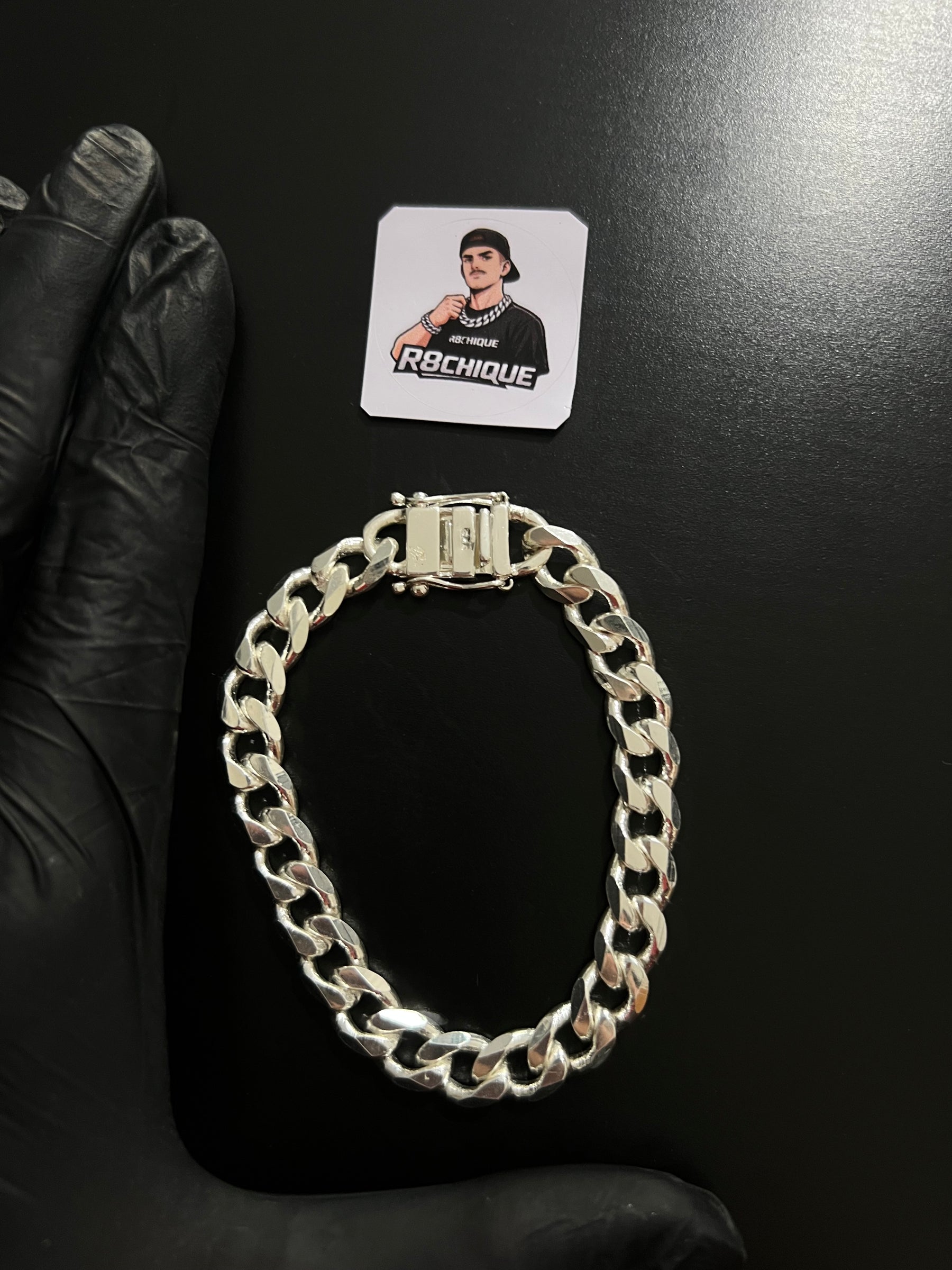 Pulseira Prata 1x1 - 10MM