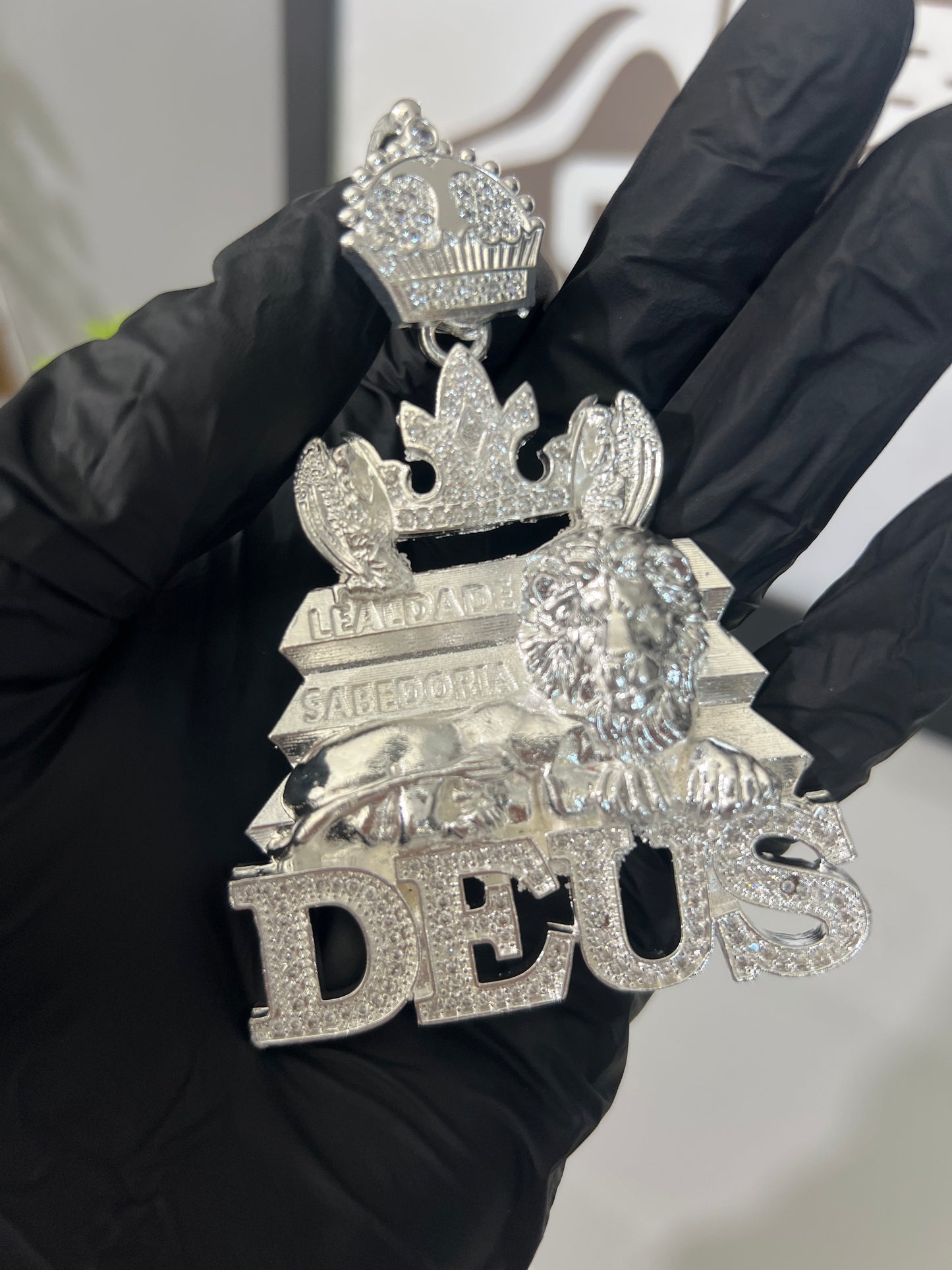Pingente Prata Mista - Deus (13)