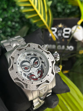 Relógio Coringa Prateado - Linha Premium