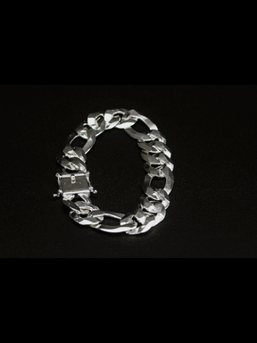 Pulseira Prata 3x1 Italiana - 18MM