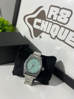 Relógio Rolex azul ciano - Linha Premium