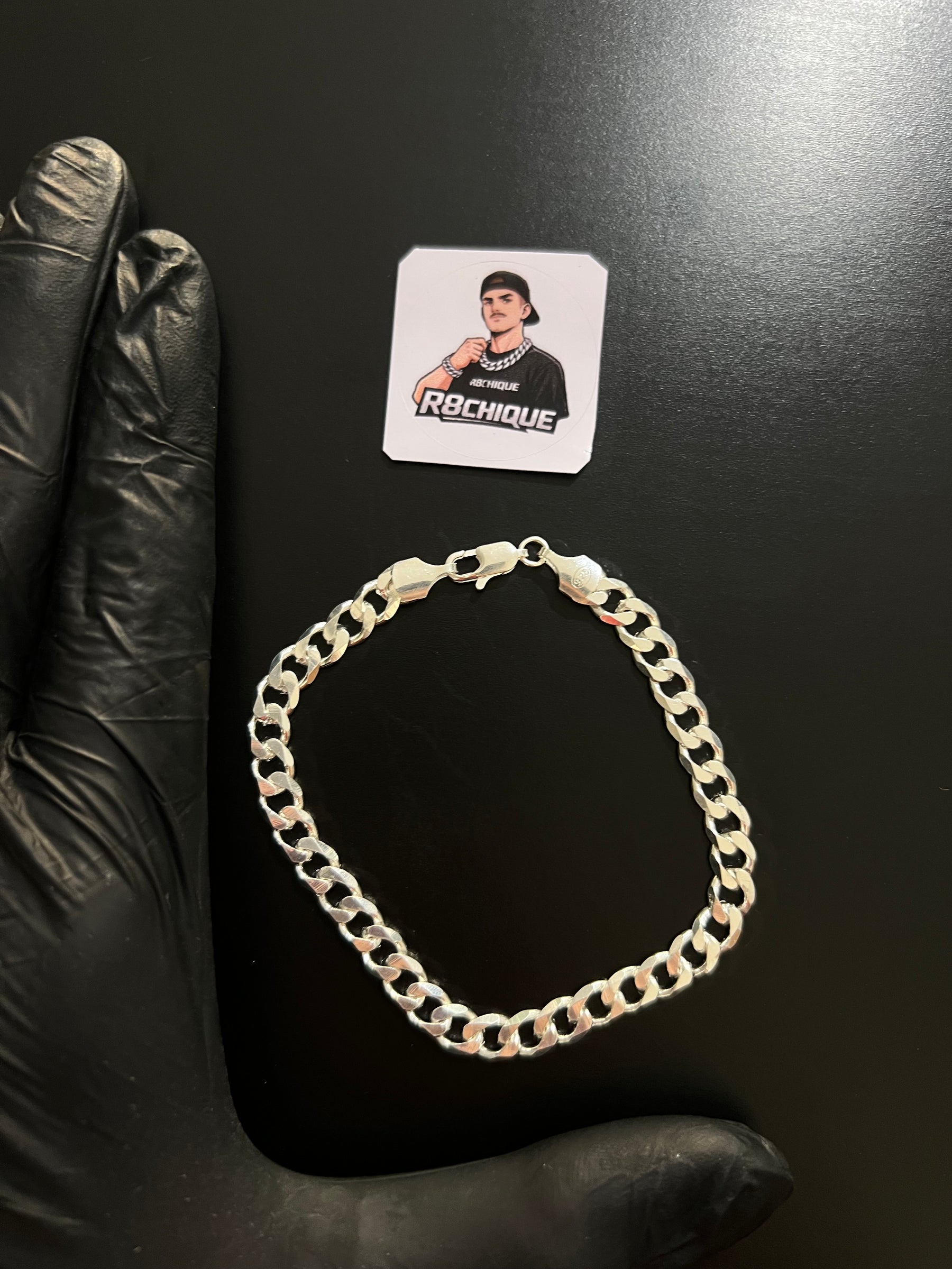 Pulseira 1x1 - 8MM Prata Mista