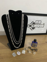 Kit Revenda | 1 Correntes 8MM - 3x1 / 1 Corrente 4MM - EloDuplo / 1 Corrente 2MM - 1x1 / 3 Pingentes / 6 Dedeiras / 1 Limpa Pratas (Kit 39)