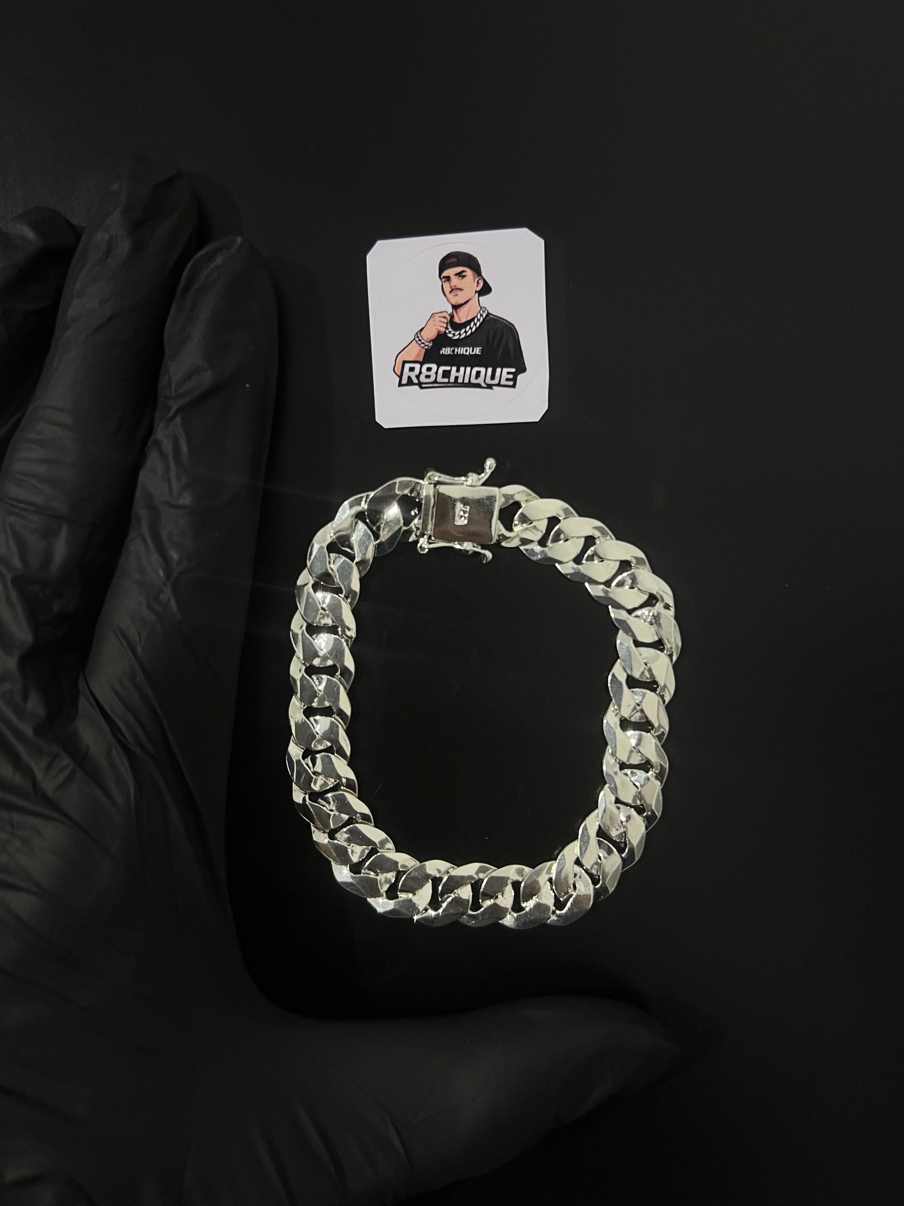 Pulseira Prata 1x1 Italiana - 12MM