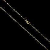 Corrente Cadeado 1mm Banhado a Ouro 18K