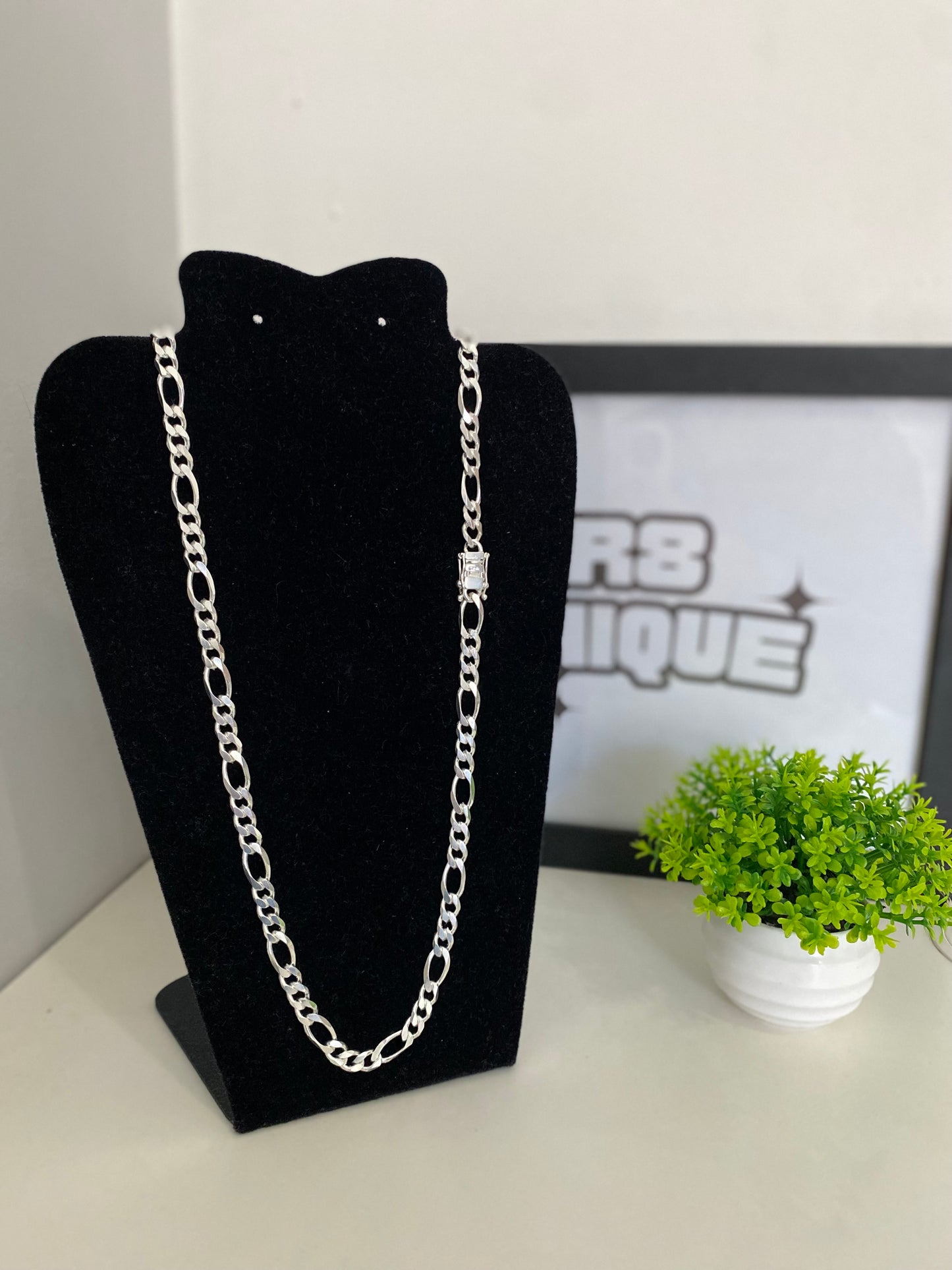 Corrente 3x1 - 8MM/70CM Prata Mista