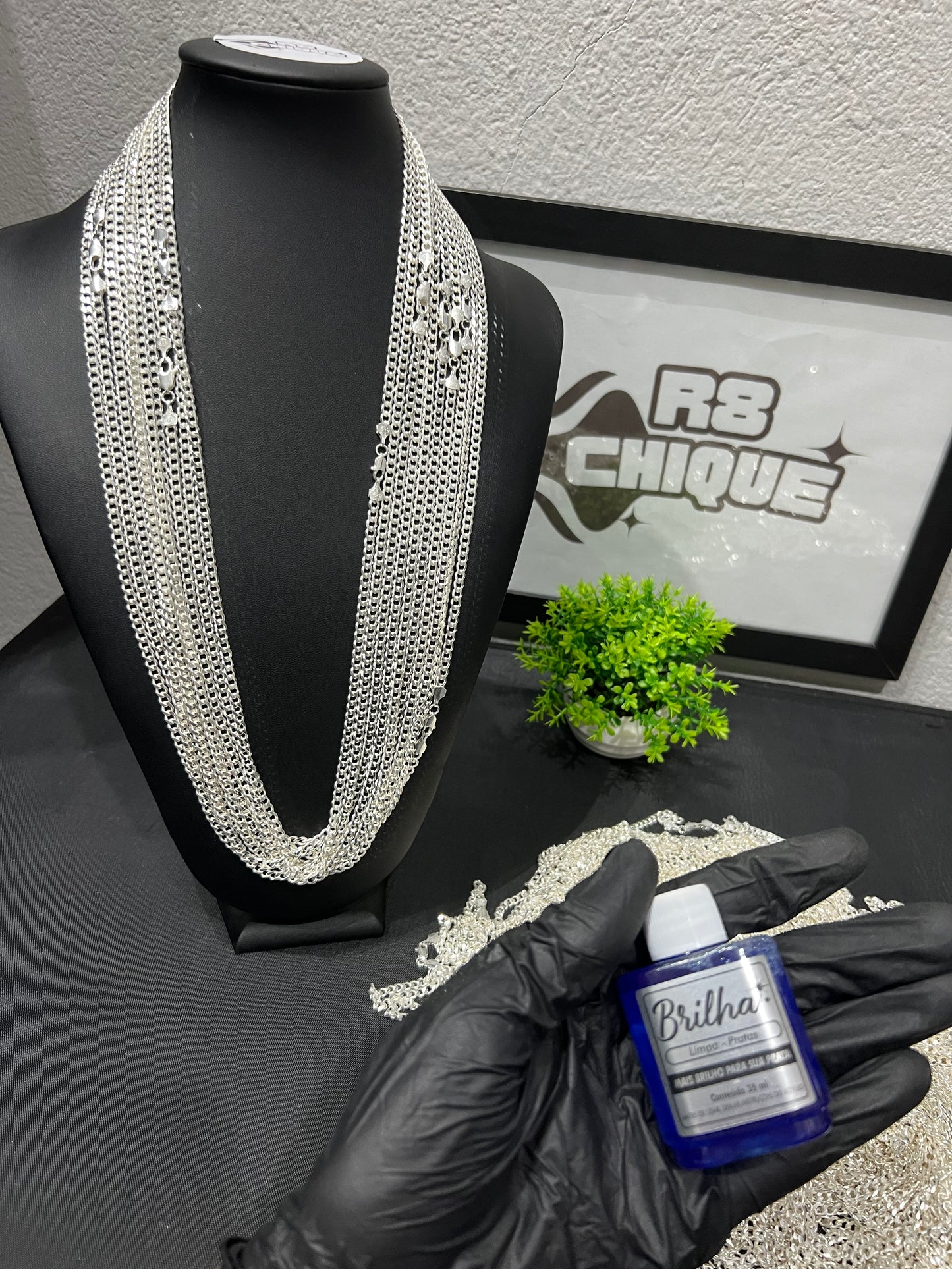 Kit Promocional | 10 Correntes 4MM - 1x1 / 70CM Kit (143)