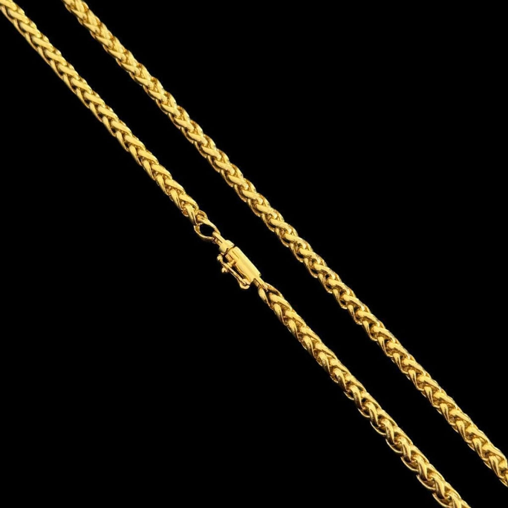 Corrente Peruano 4MM | Banhada a Ouro 18k