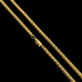 Corrente Peruano 4MM | Banhada a Ouro 18k