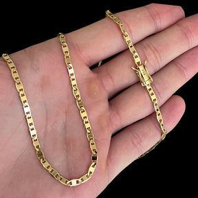 Corrente Piastrine 4mm | Fecho Duplo