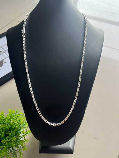 Corrente Cartie - 4MM/70CM Prata Mista
