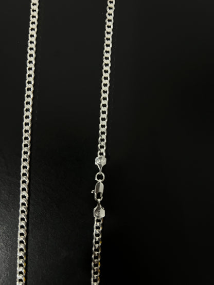 Corrente 1x1 - 4MM/70CM Prata Mista