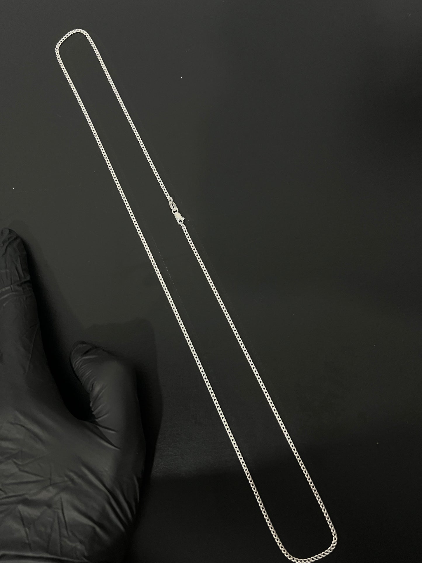 Corrente 1x1 - 2MM/70CM  Prata Mista