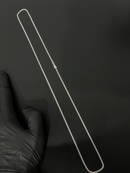 Corrente 1x1 - 2MM/70CM  Prata Mista