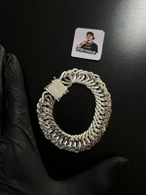 Pulseira Prata Elotriplo - 17MM