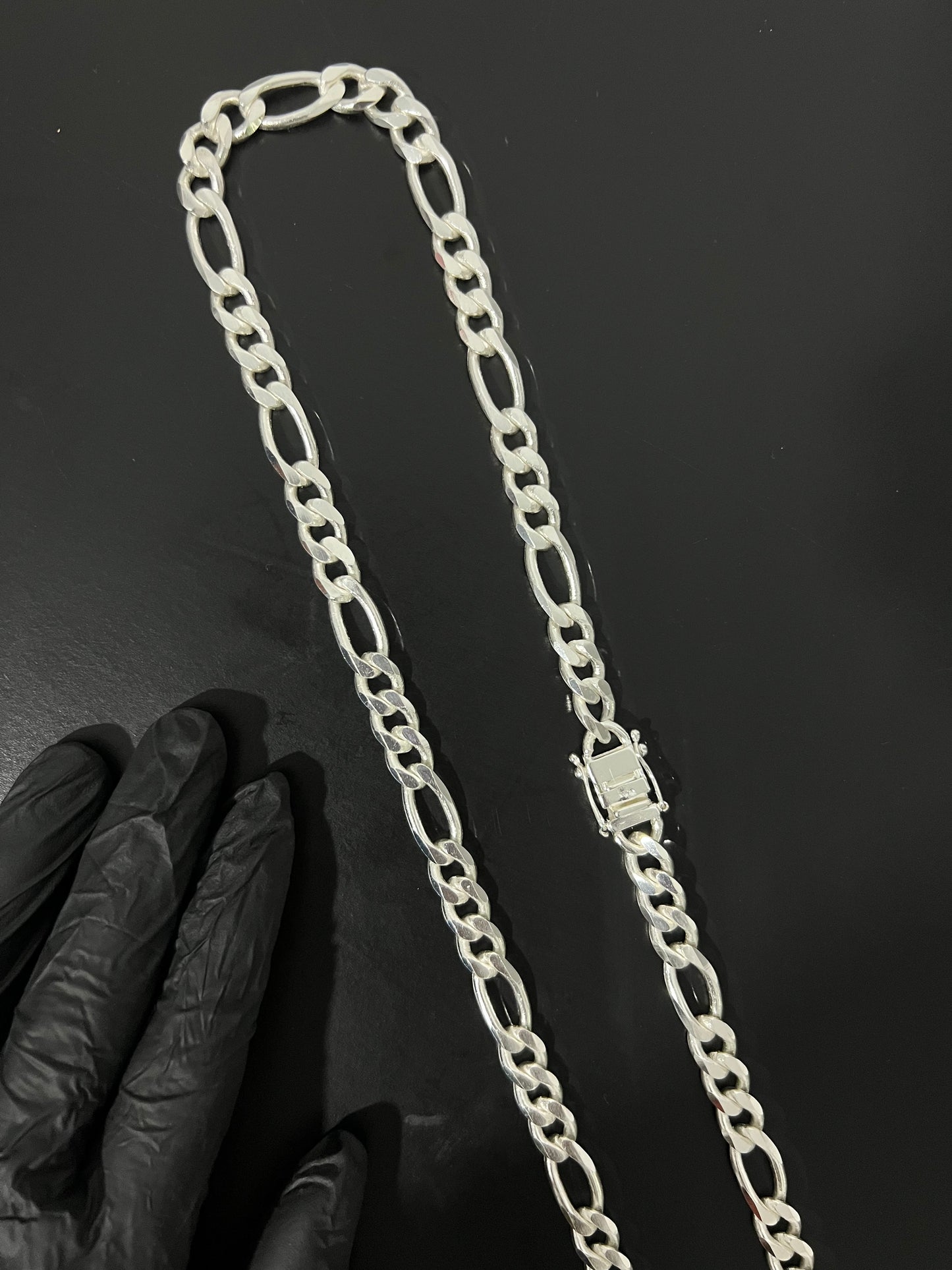 Corrente 3x1 - 10MM/70CM Prata Mista