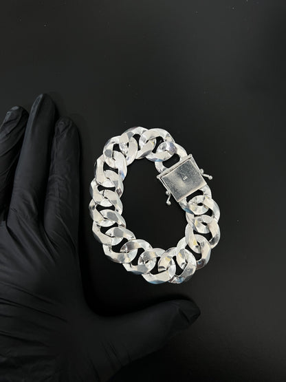 Pulseira 1x1 - 25MM Prata Mista