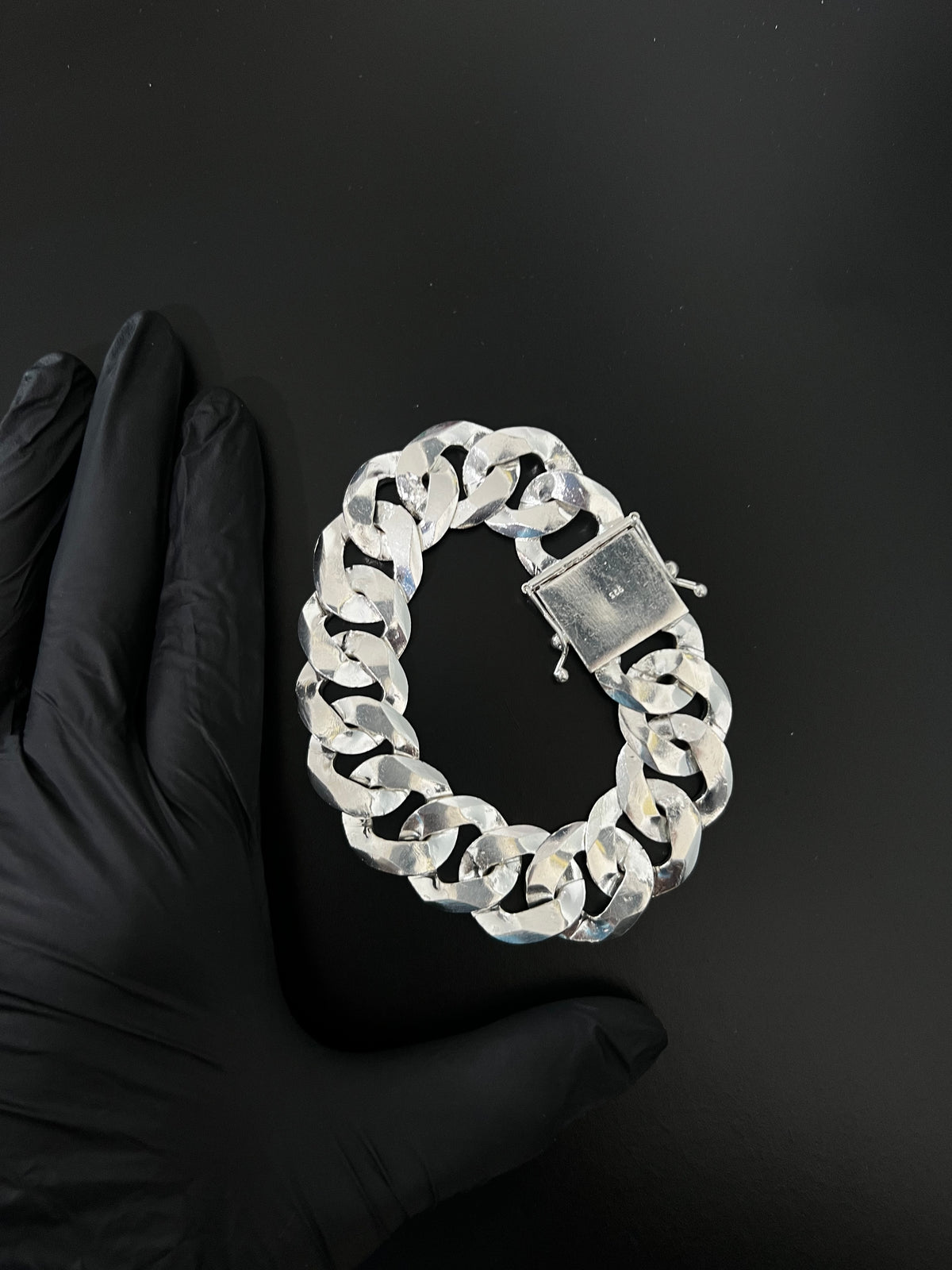 Pulseira Prata 1x1 - 25MM