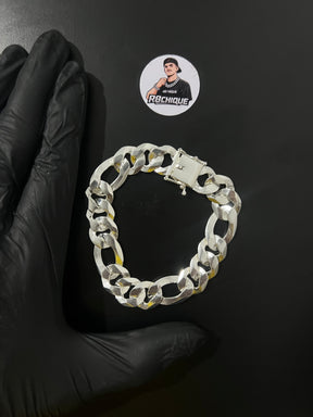 Pulseira Prata 3x1 Italiana - 15MM
