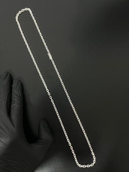 Corrente Cartie - 4MM/70CM Prata Mista