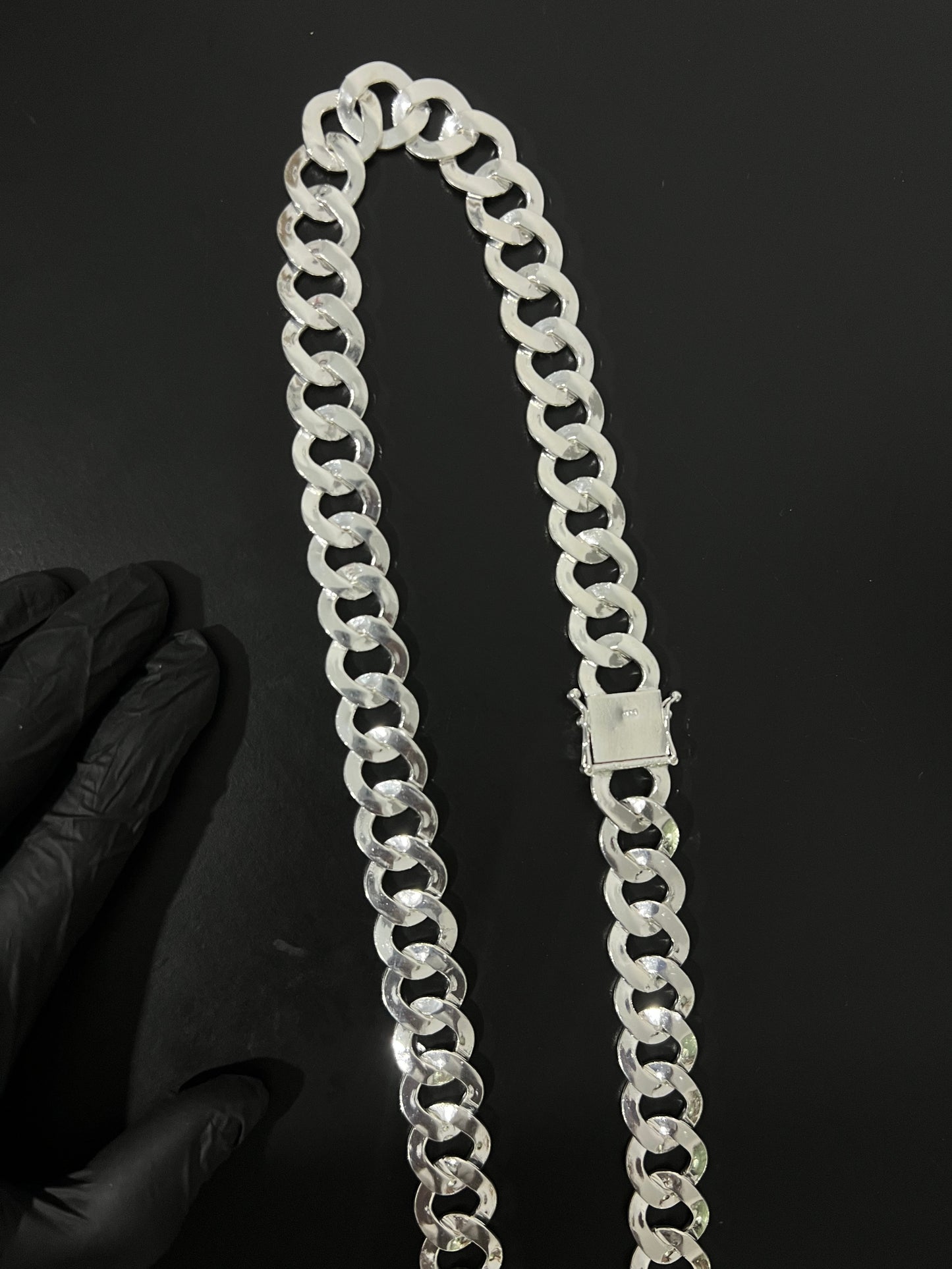 Corrente 1x1 - 20MM/70CM Prata Mista