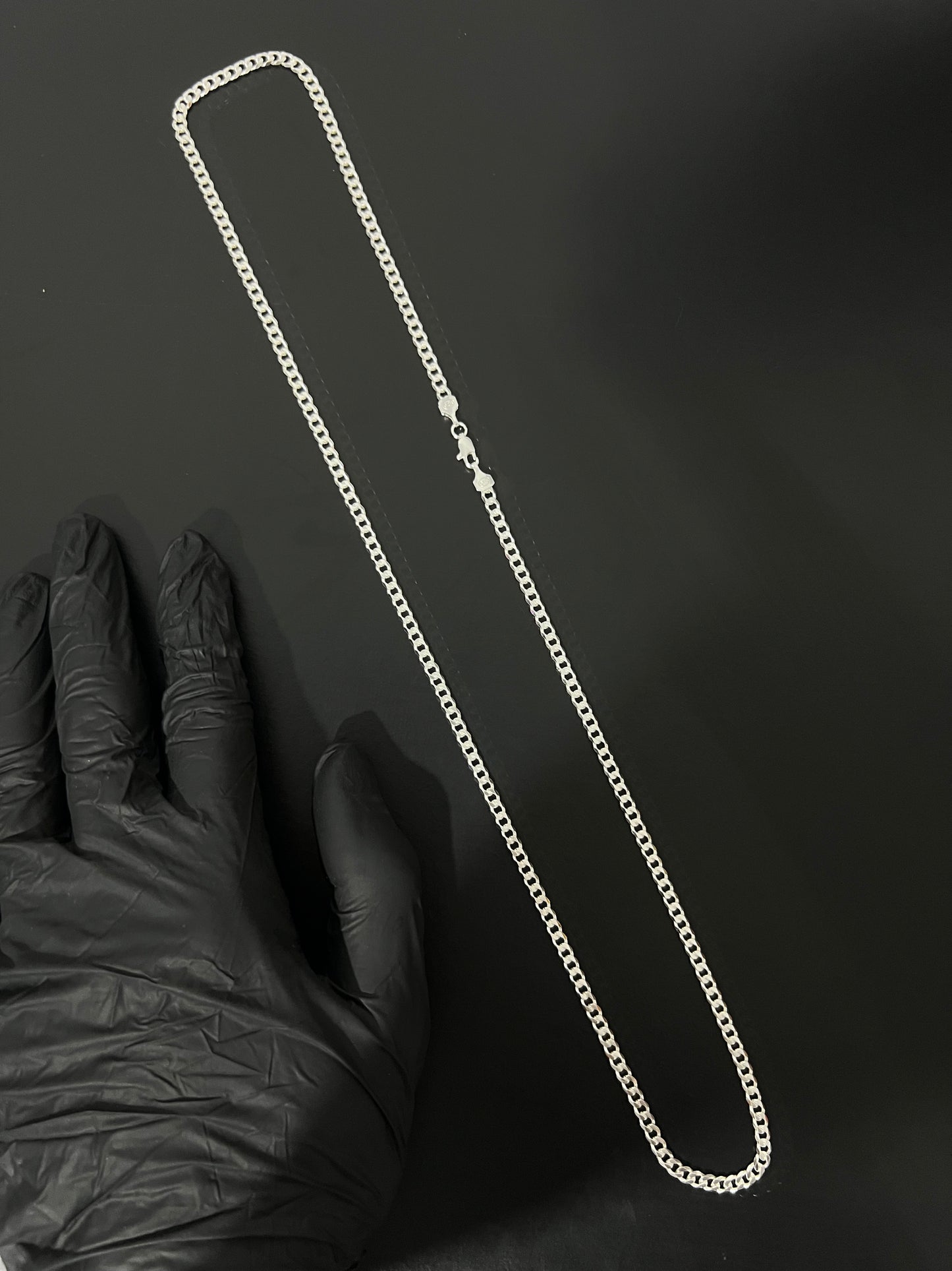 Corrente 1x1 - 4MM/70CM Prata Mista