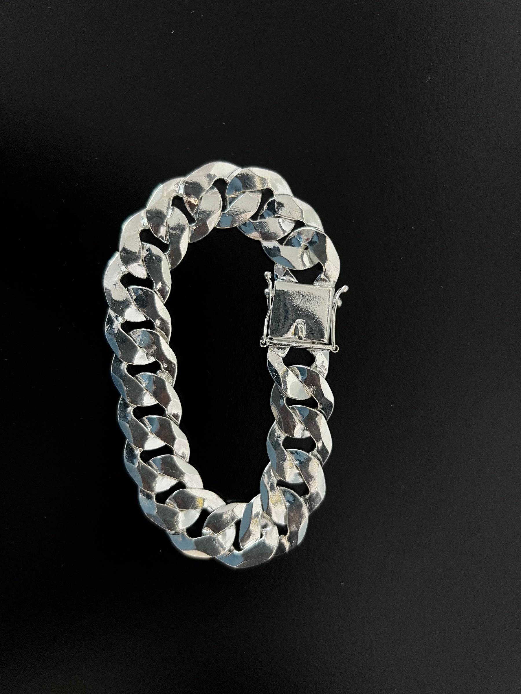 Pulseira Prata 1x1 Italiana - 18MM