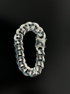 Pulseira Prata 1x1 Italiana - 18MM