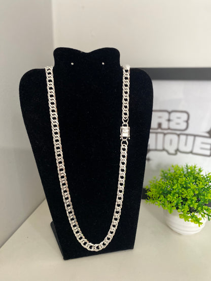 Corrente Eloduplo - 10MM/70CM Prata Mista