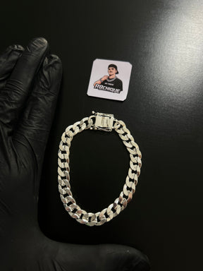 Pulseira Prata 1x1 Laminada - 9MM