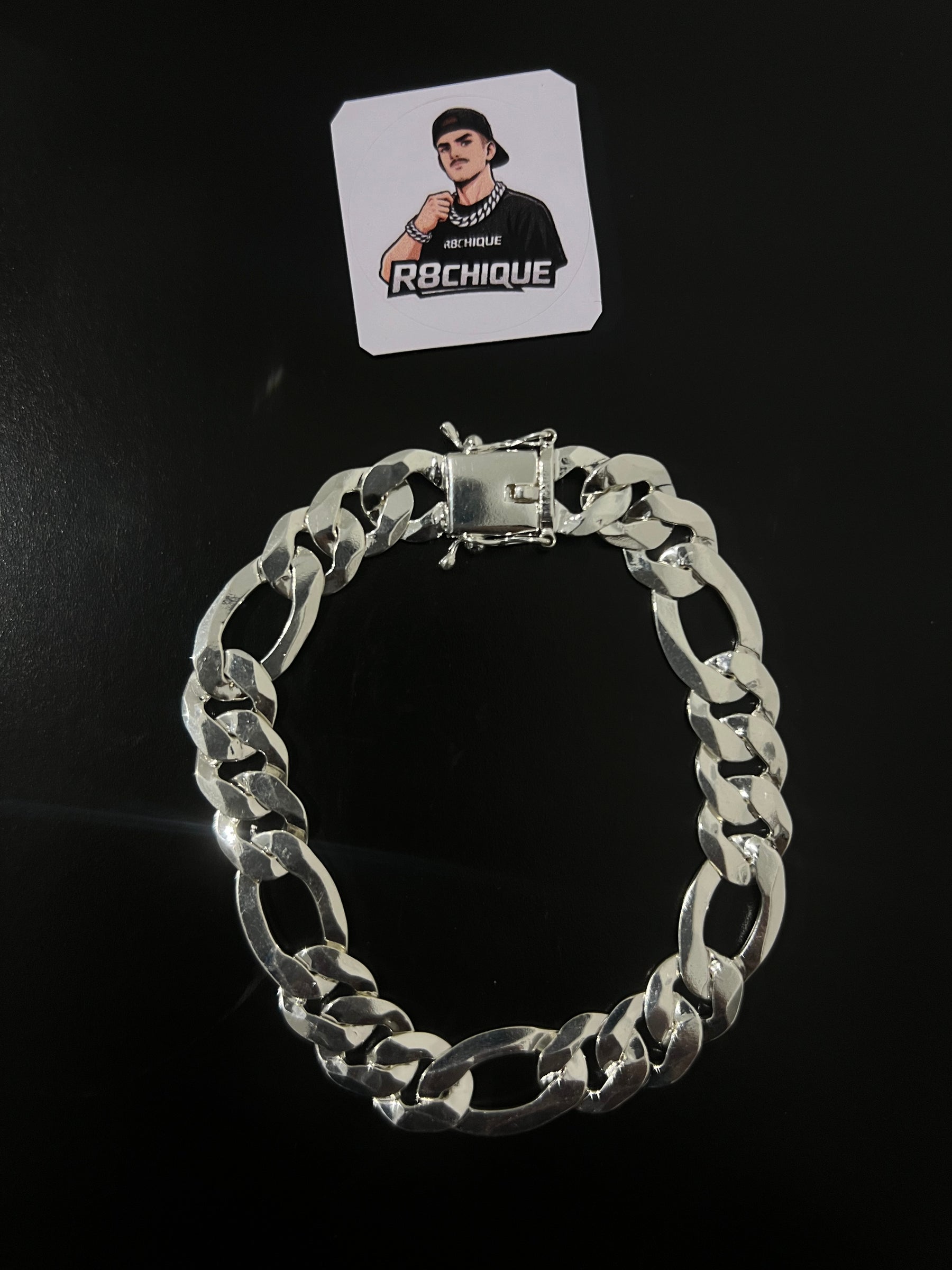 Pulseira Prata 3x1  Italiana - 12MM