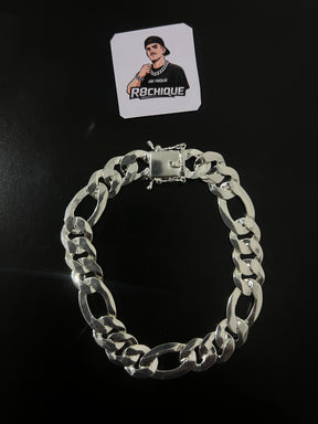 Pulseira Prata 3x1  Italiana - 12MM