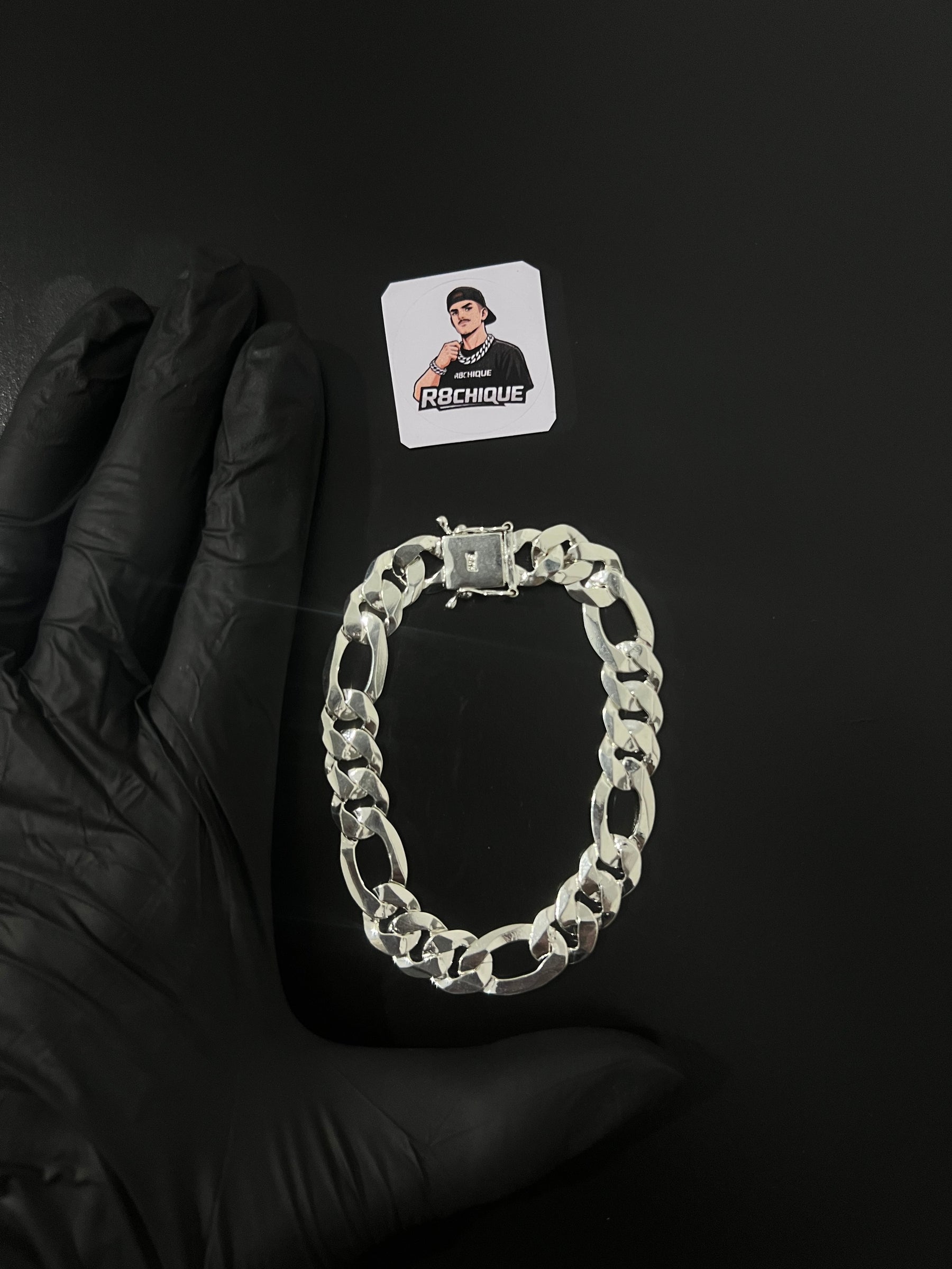 Pulseira Prata 3x1  Italiana - 12MM