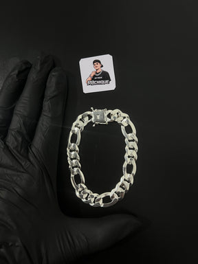 Pulseira Prata 3x1  Italiana - 12MM