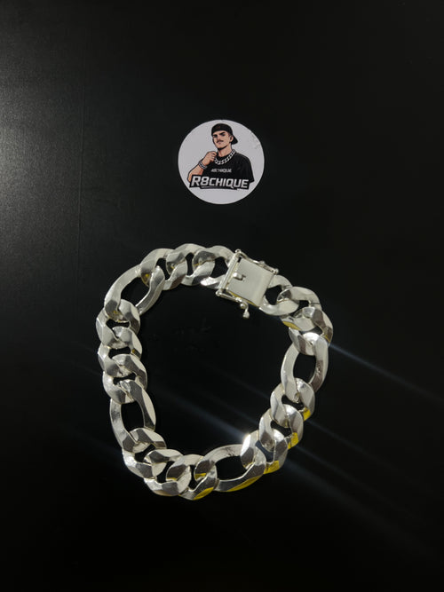 Pulseira 3x1 Italiana - 15MM Prata Mista