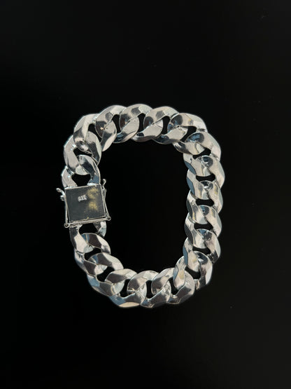Pulseira 1x1 Italiana - 18MM Prata Mista
