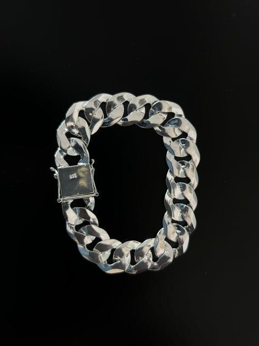 Pulseira 1x1 Italiana - 18MM Prata Mista
